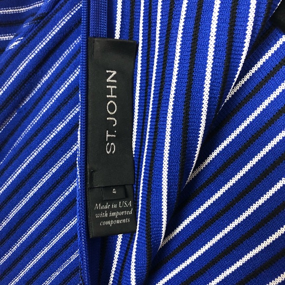 St. John Collection Atlantis Knit Fit Flare Dress - Picture 7 of 8